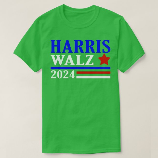 Kamala Tim Walz Waltz 2024 Election Democrat Usa 2 T-Shirt (Design Front)