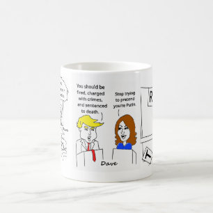 KAMALA TRUMP CARTOONS MUG