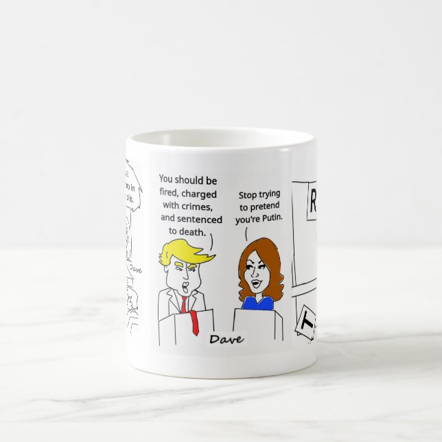 KAMALA TRUMP CARTOONS MUG (Center)