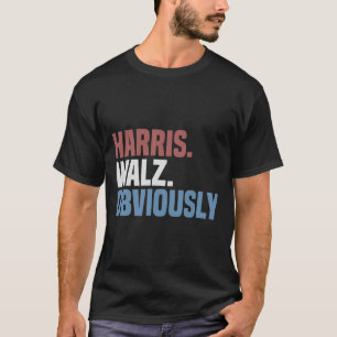 Kamala W Obviously 2024 Harris Waltz 2024 Election T-Shirt
