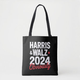 Kamala Walz Obviously 2024 Harris Waltz 2024 Tote Bag