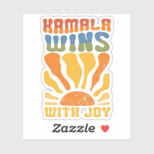 Kamala Wins with Joy Retro Boho Harris Walz