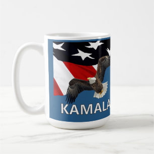Kamala With Eagle and Flag Coffee Mug