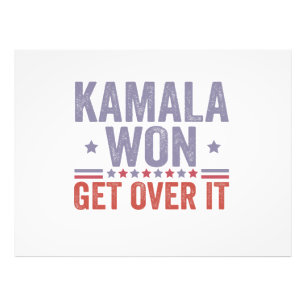 Kamala Won Get Over it Harris Walz Election  Photo Print