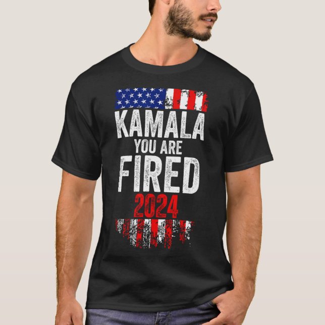 Kamala You're Fired Funny Anti Kamala Harris Elect T-Shirt (Front)