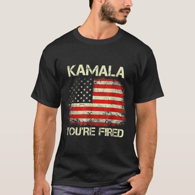 Kamala You're Fired Funny Anti Kamala Harris Elect T-Shirt (Front)