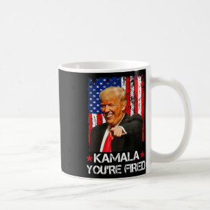 Kamala You're Fired President Trump 2024 Laughing  Coffee Mug