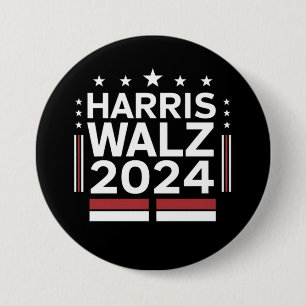 KamalaHarris TimWaltz 2024 7.5 Cm Round Badge