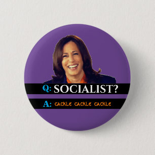 Kamala's Cackle 6 Cm Round Badge