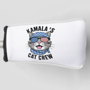 Kamala's Cat Crew Election Cat Lady Gift Golf Head Cover