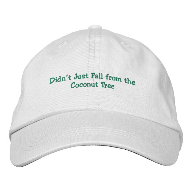 Kamala's coconut tree embroidered hat (Front)