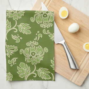 Kamaole Hawaii Tropical Floral Kitchen Towel