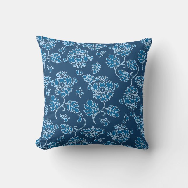 Kamaole Hawaii Tropical Floral Square Pillows (Front)