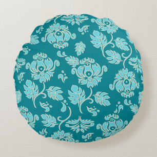 Kamaole Hawaii Tropical Protea Floral Reversible Round Cushion