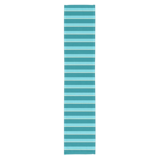 Kamaole Hawaiian Coordinate Beach Stripe Short Table Runner (Front)
