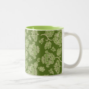 Kamaole Hawaiian Protea Tropical Floral Two-Tone Coffee Mug