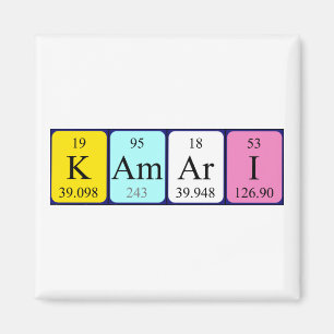 Kamari periodic table name magnet