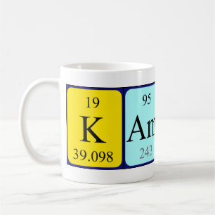 Kamari periodic table name mug