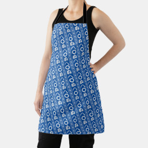 Kamawanu Edo-Style Graphic Pattern Apron