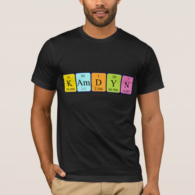 Kamdyn periodic table name shirt (Front)