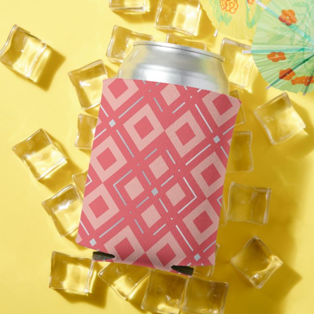 Kamelia’s Geometric Pattern 1 Can Cooler (In Situ Summer)