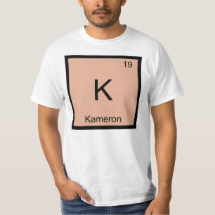 Kameron Name Chemistry Element Periodic Table T-Shirt