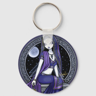 "Kami" Purple Moon Sari Fairy Keychain