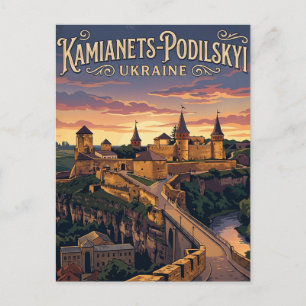 Kamianets-Podilskyi Castle Ukraine Postcard