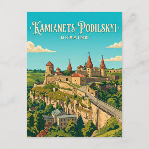 Kamianets-Podilskyi Castle Ukraine Postcard
