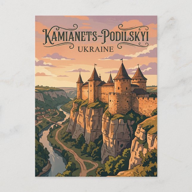 Kamianets-Podilskyi Castle Ukraine Postcard (Front)
