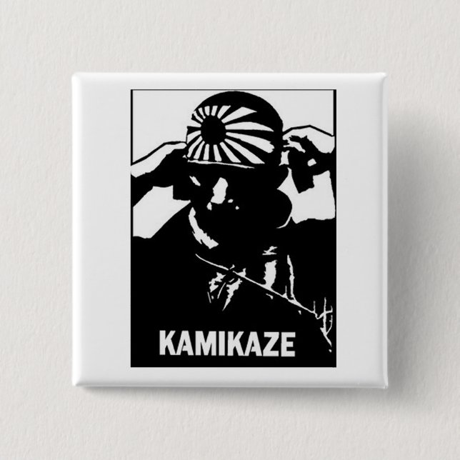 Kamikaze 15 Cm Square Badge (Front)