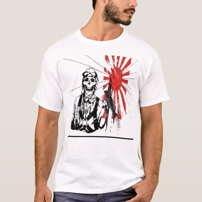 Kamikaze Bomber Japanese Rising Su... - Customised T-Shirt (Front)
