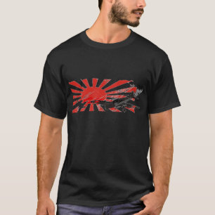 Kamikaze Bomber Japanese Rising Sun Flag T-shirt