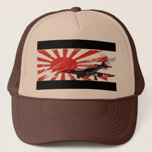 Kamikaze Bomber Rising Sun Japanese Flag Hat