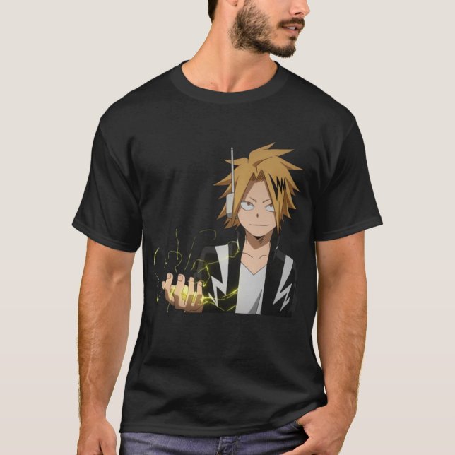 Kaminari Denki ANIME MANGA CARTOON MEME GIFT T-Shirt (Front)