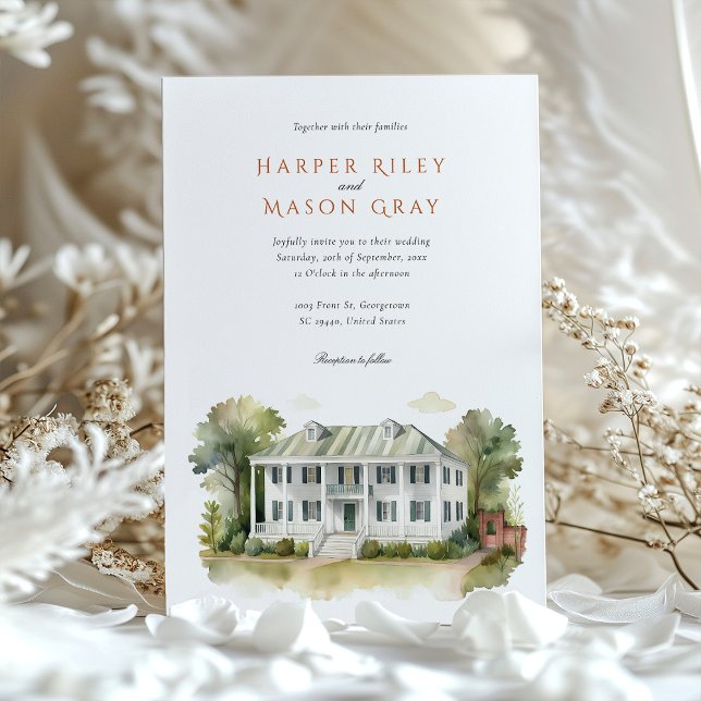Kaminski House Museum Wedding Invitation (Creator Uploaded)