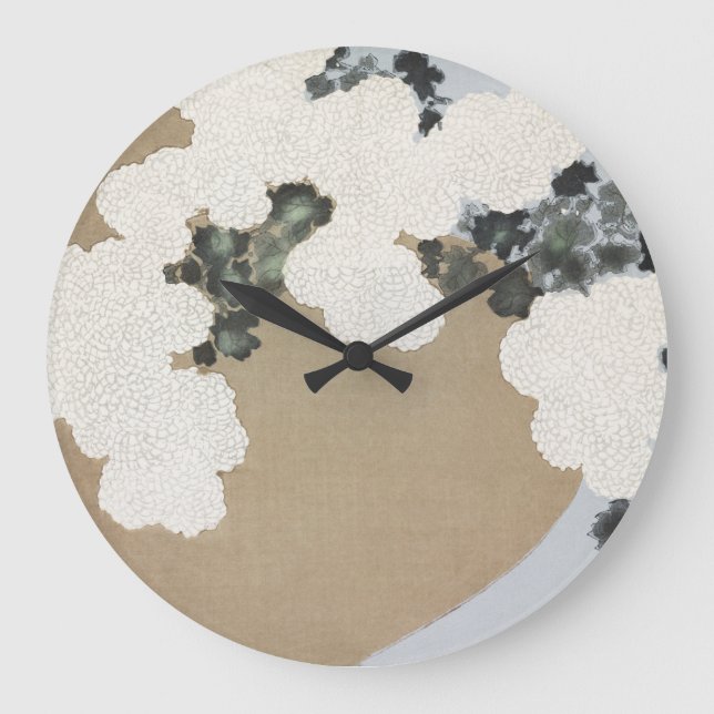 Kamisaka Sekka japan traditional painting art vint Large Clock (Front)