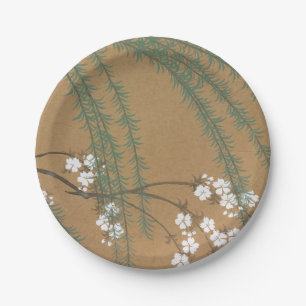 Kamisaka Sekka japan traditional painting art vint Paper Plate