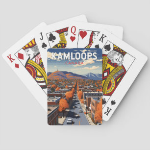 Kamloops Canada Travel Art Vintage Playing Cards