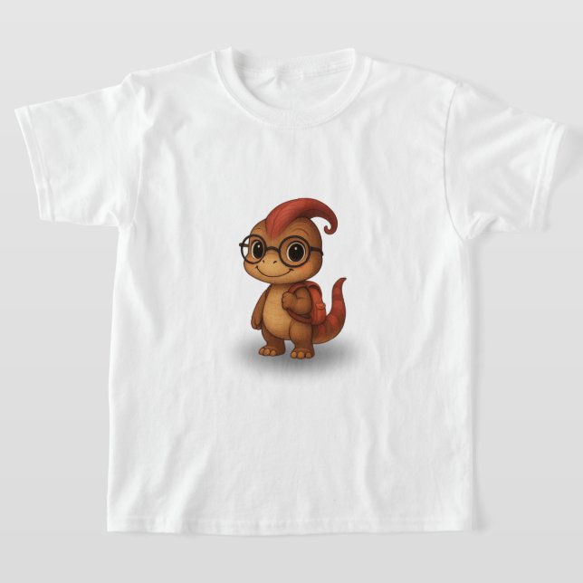 Kammli the Dino Girl – Back to School Kids’ Shirt (Laydown)