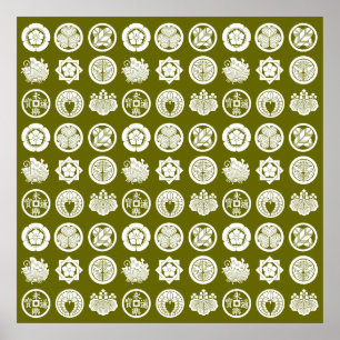 kamon pattern2 poster