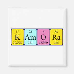 Kamora periodic table name magnet