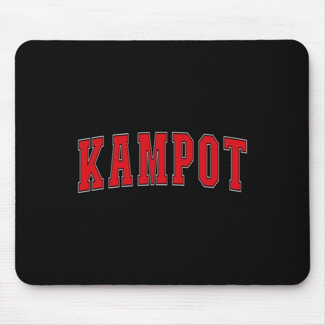 Kampot Cambodia Cambodian Vacation Souvenirs Kampo Mouse Pad (Front)