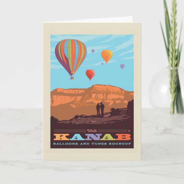 Kanab, Utah | Balloons And Tunes Roundup Card (Front)