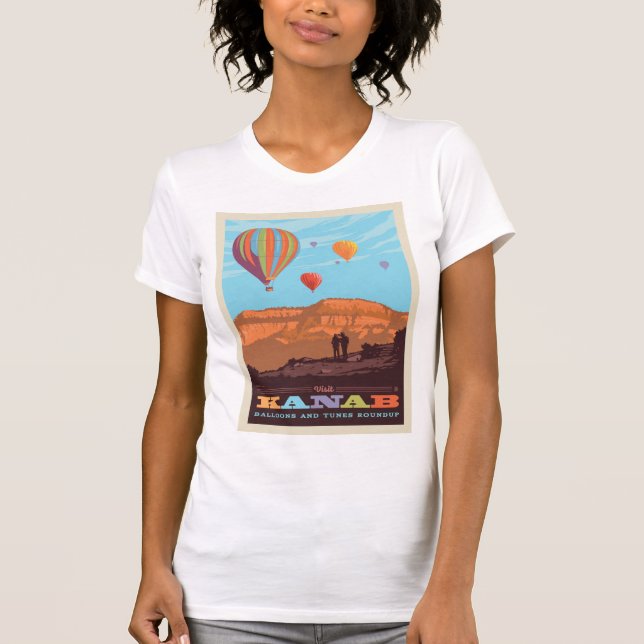 Kanab, Utah | Balloons And Tunes Roundup T-Shirt (Front)