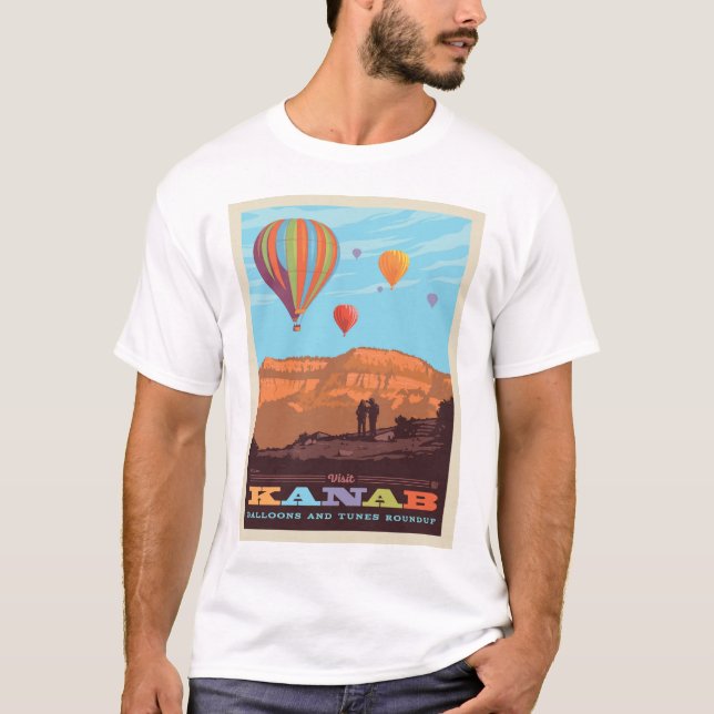 Kanab, Utah | Balloons And Tunes Roundup T-Shirt (Front)