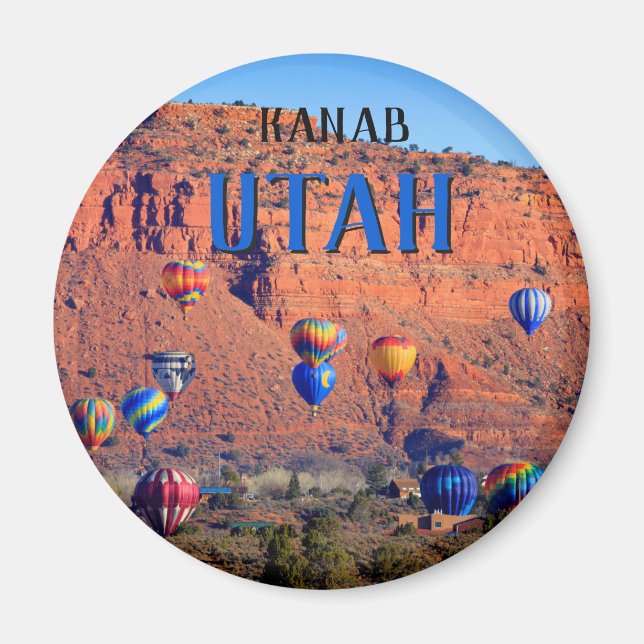 Kanab Utah Hot Air Balloons Magnet (Front)