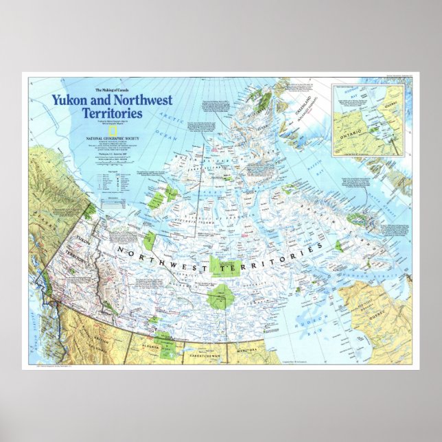 " Kanada: 1997 MOC Yukon and the Northwest MAP ... Poster (Front)