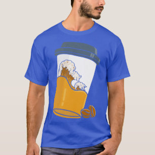 Kanagawa Coffee Japanese Big Wave T-Shirt