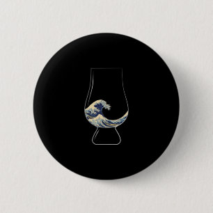 Kanagawa Glencairn Glass 6 Cm Round Badge